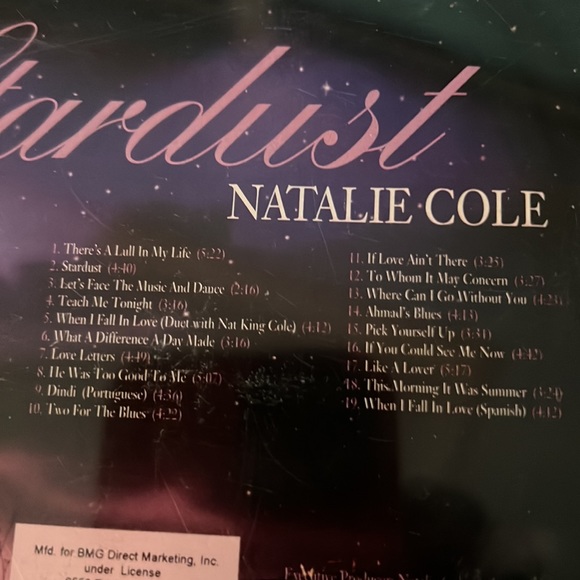 - 🎉5 for $15 🎉 NATALIE COLE STARDUST CD - Picture 3 of 3
